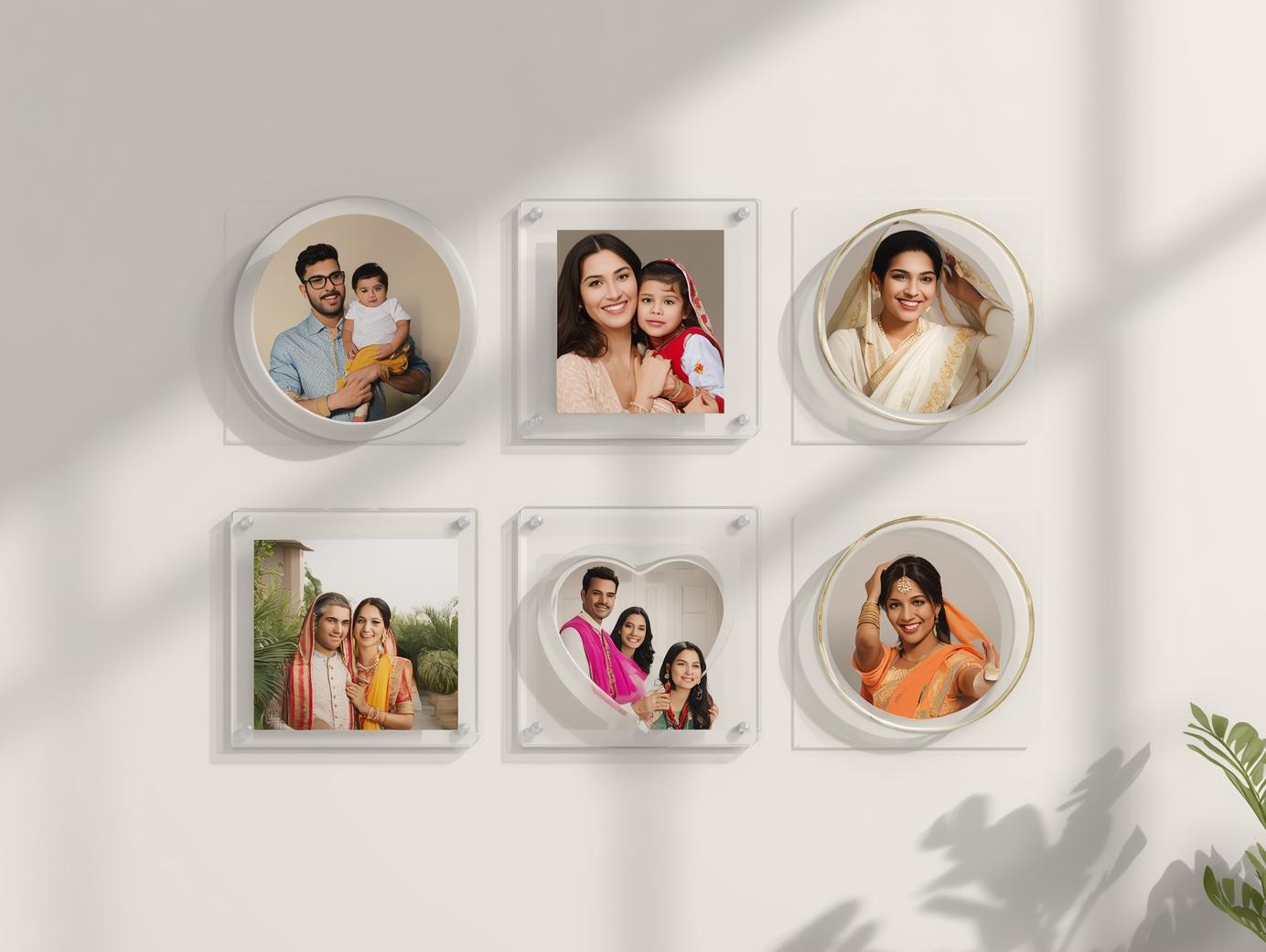 ACRYLIC PHOTO WALL CLOCK